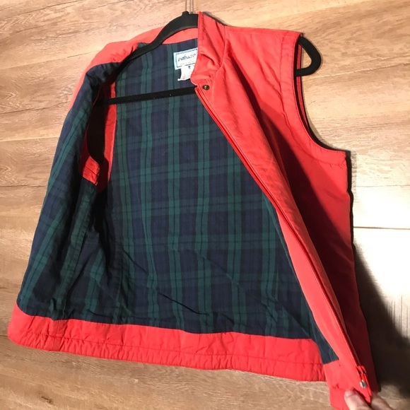 Pendleton Vest Winter Utility Zip Front Tomato Red Small Womens - Picture 6 of 14